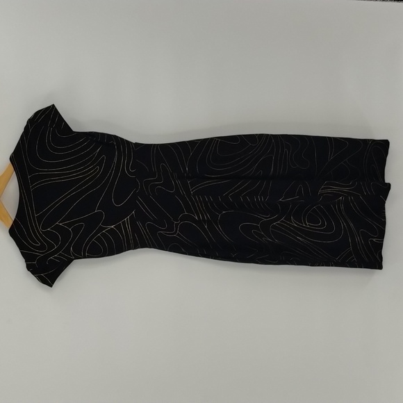 Cache Contour Collection Fitted Dress Little Black stretch size 2 imperial waist - Picture 9 of 10